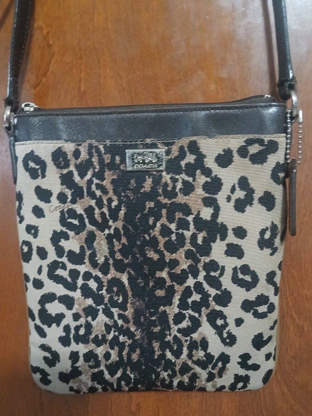 EUC Coach Leopard Print Crossbody